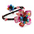 Multicoloured Shell Floral Flex Wire Bracelet - Adjustable