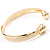Gold Twisted Fashion Bangle Bracelet