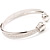 Silver Twisted Fashion Bangle Bracelet - view 3