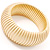 Jumbo Gold Stripy Bangle Bracelet