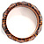 Gold Glittering Faceted Plastic Animal Print Costume Bangle - view 2