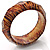 Gold Glittering Faceted Plastic Animal Print Costume Bangle - view 3