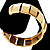 Gold Geometrical Fashion Bangle - view 4
