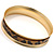 Gold Plated Leopard Print Fashion Bangle Bracelet