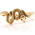 Gold Snake Fashion Bangle Bracelet - view 2