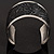 Black Floral Hammered Wide Metal Cuff - view 5