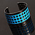 Light Blue Dotted Metal Cuff Bangle - view 2