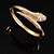 Gold Crystal Snake Bangle - view 6