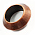 Chunky Metal Round Bangle (Copper) - view 2