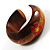 Brown Wood Floral Cuff Bangle - view 5