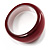 Oversized Pearlescent Burgundy Resin Bangle - view 2
