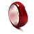 Oversized Pearlescent Burgundy Resin Bangle - view 4