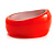 Oversized Pearlescent Orange Resin Bangle - view 2