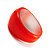Oversized Pearlescent Orange Resin Bangle - view 3