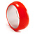 Oversized Pearlescent Orange Resin Bangle - view 4