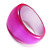 Oversized Pearlescent Pink Resin Bangle - view 3