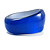 Oversized Pearlescent Navy Blue Resin Bangle - view 2