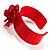 Red Plastic Rose Bangle - view 5