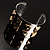 Two-Tone Studded Fashion Cuff Bangle (Silver&Gold) - view 7