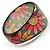 Floral Glittering Resin Bangle - view 7