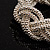 Rhodium Plated Wide Braided Fashion Bangle Bracelet - view 10