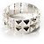 Silver Tone Studded Bangle - view 4