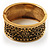 Antique Gold Ornate Textured Design Bangle - view 2