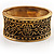 Antique Gold Ornate Textured Design Bangle