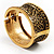 Antique Gold Ornate Textured Design Bangle - view 5