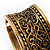 Antique Gold Ornate Textured Design Bangle - view 8