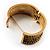 Antique Gold Ornate Textured Design Bangle - view 10