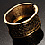 Antique Gold Ornate Textured Design Bangle - view 3