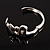Silver Tone Snake Fashion Bangle Bracelet - view 6