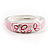 Pink Enamel Hinged Butterfly Bangle - view 6