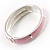 Pink Enamel Hinged Butterfly Bangle - view 5