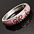 Pink Enamel Hinged Butterfly Bangle - view 8