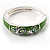 Green Enamel Hinged Butterfly Bangle - view 2