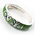 Green Enamel Hinged Butterfly Bangle - view 7