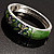 Green Enamel Hinged Butterfly Bangle - view 8