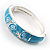 Light Blue Enamel Hinged Butterfly Bangle - view 4