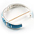 Light Blue Enamel Hinged Butterfly Bangle - view 5