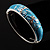 Light Blue Enamel Hinged Butterfly Bangle - view 7