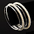 Smooth & Imitation Pearl Beaded Bangles - Set of 4 (Silver & Light Cream) - view 3