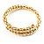 Rope Style Flex Bangle Bracelet (Gold Tone)