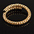 Rope Style Flex Bangle Bracelet (Gold Tone) - view 7