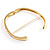 Gold Plated Crystal Classic Hinged Bangle - view 6