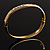 Gold Plated Crystal Classic Hinged Bangle - view 7