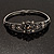 Crystal Victorian Fashion Bangle Bracelet (Antique Silver) - view 10