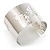 Rhodium Plated Wide Butterfly Cuff Bangle - view 6