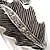 Vintage Crystal Leaf Bangle Bracelet - view 7